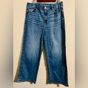 American Eagle Outfitters Women's Blue Straight Jeans